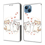 Coque de téléphone en cuir végétalien peint à l'aspect cristal, pour iPhone 15 Pro Max, pour iPhone 15 Pro, pour iPhone 14 / 13, pour iPhone 14 Pro