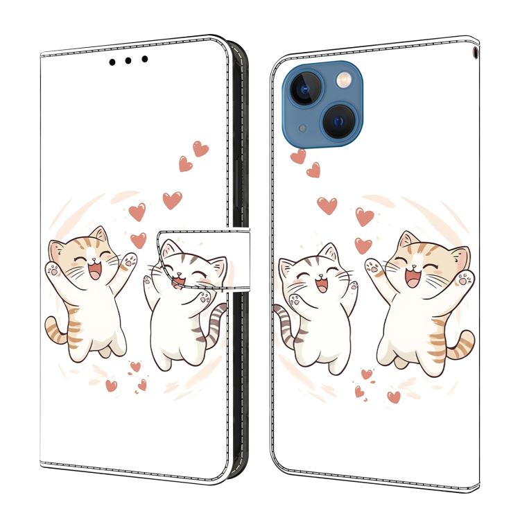 Coque de téléphone en cuir végétalien peint à l'aspect cristal, pour iPhone 15 Pro Max, pour iPhone 15 Pro, pour iPhone 14 / 13, pour iPhone 14 Pro