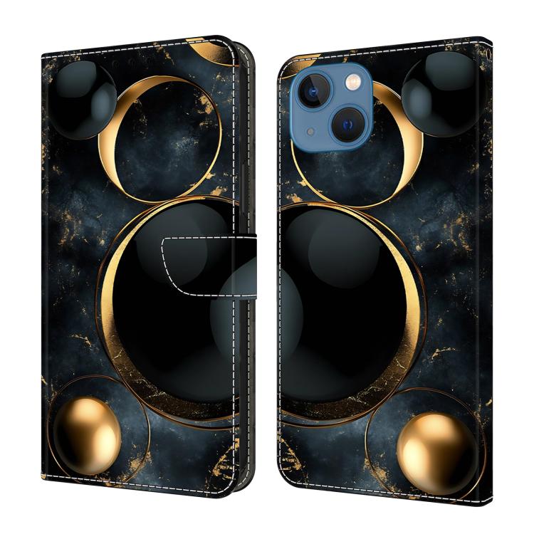 Coque de téléphone en cuir végétalien peint à l'aspect cristal, pour iPhone 15 Pro Max, pour iPhone 15 Pro, pour iPhone 14 / 13, pour iPhone 14 Pro
