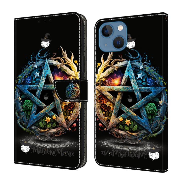 Coque de téléphone en cuir végétalien peint à l'aspect cristal, pour iPhone 15 Pro Max, pour iPhone 15 Pro, pour iPhone 14 / 13, pour iPhone 14 Pro