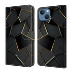 Coque de téléphone en cuir végétalien peint à l'aspect cristal, pour iPhone 15 Pro Max, pour iPhone 15 Pro, pour iPhone 14 / 13, pour iPhone 14 Pro