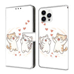 Coque de téléphone en cuir végétalien peint à l'aspect cristal, pour iPhone 15 Pro Max, pour iPhone 15 Pro, pour iPhone 14 / 13, pour iPhone 14 Pro