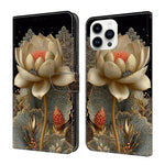 Coque de téléphone en cuir végétalien peint à l'aspect cristal, pour iPhone 15 Pro Max, pour iPhone 15 Pro, pour iPhone 14 / 13, pour iPhone 14 Pro