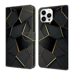 Coque de téléphone en cuir végétalien peint à l'aspect cristal, pour iPhone 15 Pro Max, pour iPhone 15 Pro, pour iPhone 14 / 13, pour iPhone 14 Pro