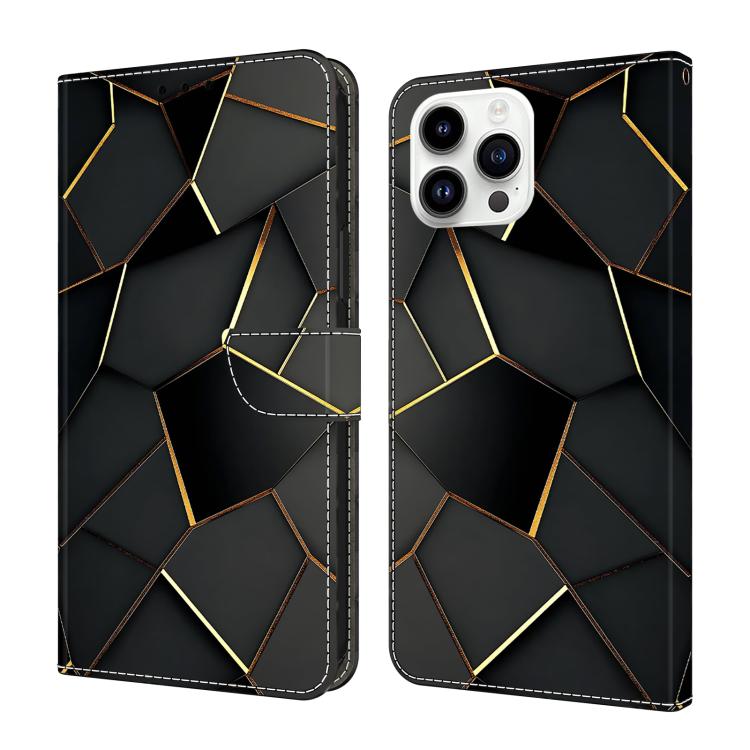 Coque de téléphone en cuir végétalien peint à l'aspect cristal, pour iPhone 15 Pro Max, pour iPhone 15 Pro, pour iPhone 14 / 13, pour iPhone 14 Pro