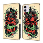Crystal-Like Painted Vegan Leather Phone Case, For iPhone 11