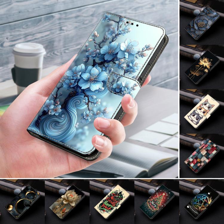 Crystal-Like Painted Vegan Leather Phone Case, For iPhone Air, For iPhone 16 Pro Max, For iPhone 16 Pro, For iPhone 16