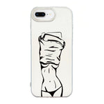 Coque de téléphone translucide IMD motif crème, Pour iPhone 11 Pro Max, Pour iPhone 11, Pour iPhone 11 Pro, Pour iPhone X / XS, Pour iPhone XR, Pour iPhone XS Max, Pour iPhone 8 Plus / 7 Plus