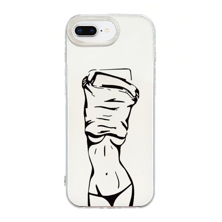 Coque de téléphone translucide IMD motif crème, Pour iPhone 11 Pro Max, Pour iPhone 11, Pour iPhone 11 Pro, Pour iPhone X / XS, Pour iPhone XR, Pour iPhone XS Max, Pour iPhone 8 Plus / 7 Plus