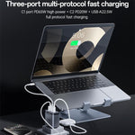 Chargeur rapide Yesido YC101 65W Mecha GaN à trois ports, YC101