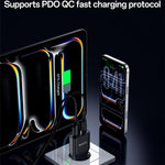 Yesido YC112 Chargeur rapide PD QC double port 20W ultra-mince, YC112
