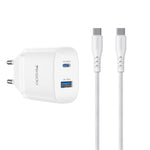 Chargeur rapide Yesido PD45W double interface USB et Type-C, prise UE, prise RU, prise US