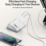 Chargeur rapide Yesido PD45W double interface USB et Type-C, prise UE, prise RU, prise US