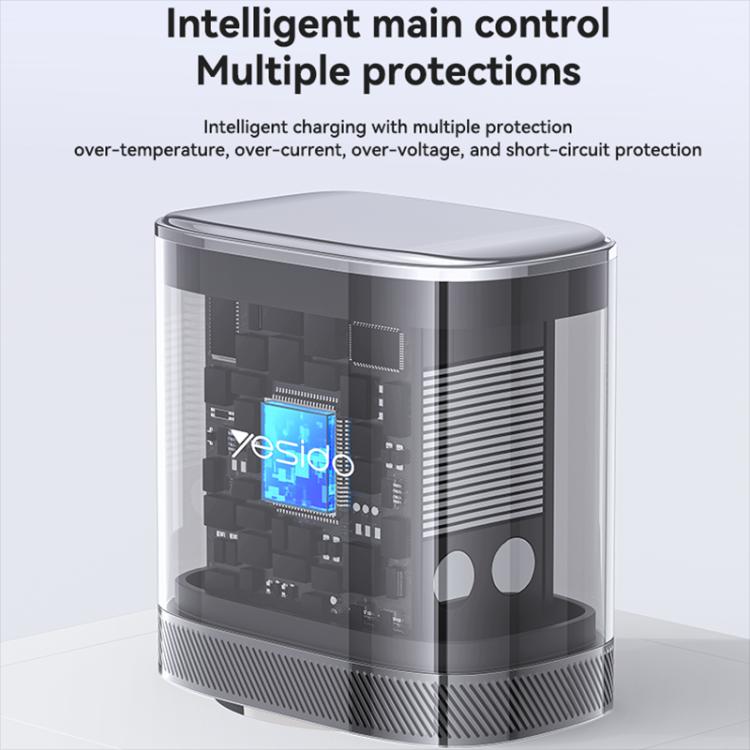 Chargeur rapide Yesido PD45W double interface USB et Type-C, prise UE, prise RU, prise US