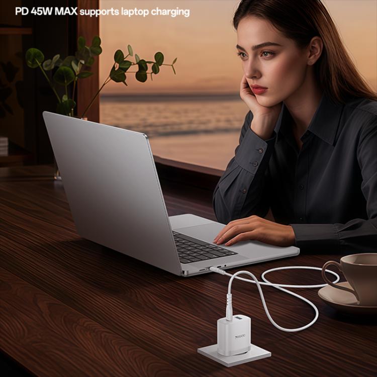 Chargeur rapide Yesido PD45W double interface USB et Type-C, prise UE, prise RU, prise US