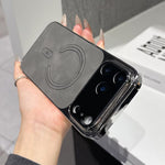 Fine Hole Lambskin Magnetic Phone Case, For iPhone 17 Pro Max, For iPhone 17 Pro
