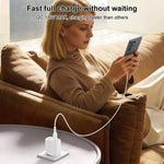 Chargeur simple interface USB 18W Yesido avec câble USB vers Type-C, prise UE, prise UK, prise US