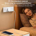 Chargeur simple interface USB 18W Yesido avec câble USB vers Type-C, prise UE, prise UK, prise US