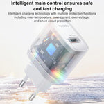 Chargeur simple interface USB 18W Yesido avec câble USB vers Type-C, prise UE, prise UK, prise US