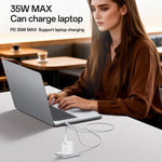 Yesido YC20U PD35W Ensemble chargeur rapide USB-C / Type-C à port unique avec câble Type-C vers Type-C, YC20U