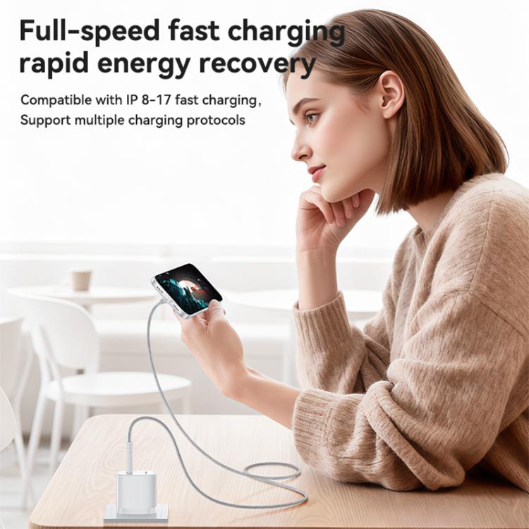 Yesido YC20U PD35W Ensemble chargeur rapide USB-C / Type-C à port unique avec câble Type-C vers Type-C, YC20U