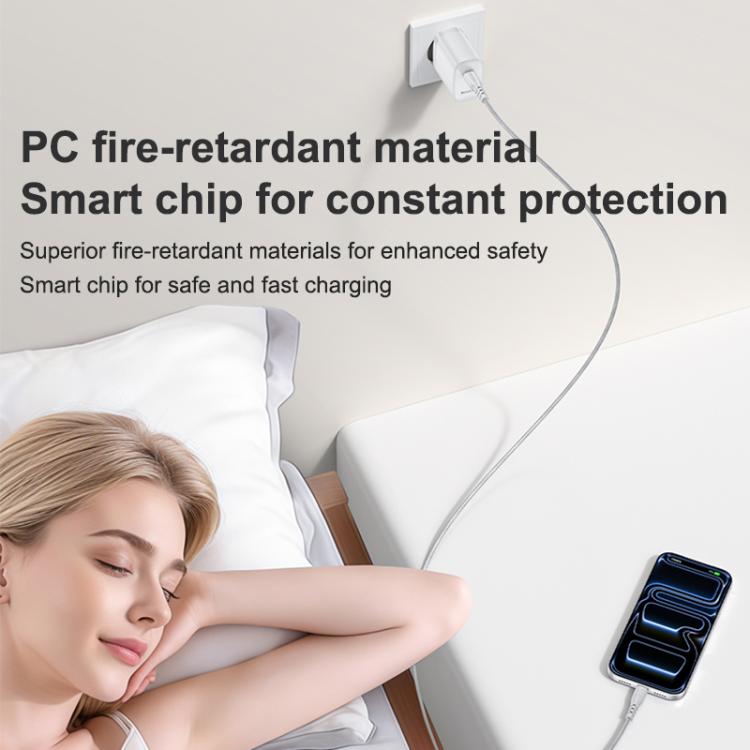 Yesido YC107 PD35W Ensemble chargeur rapide avec port unique USB-C / Type-C et câble Type-C vers Type-C, YC107