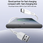 Yesido YC17U Chargeur double port USB 12W 2.4A avec câble de données USB vers Type-C 1m, YC17U