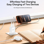 Yesido YC150 12W 2.4A Chargeur Mural Double Port USB avec Câble de Données USB vers Type-C 1m, YC150