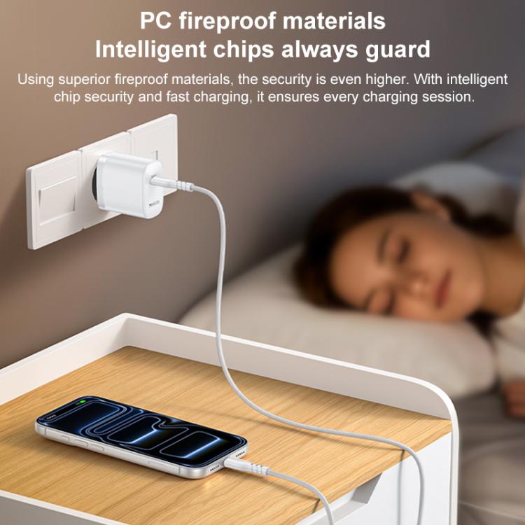 Chargeur Yesido YC105 PD20W Type-C avec câble de données Type-C vers Type-C de 1 m, YC105