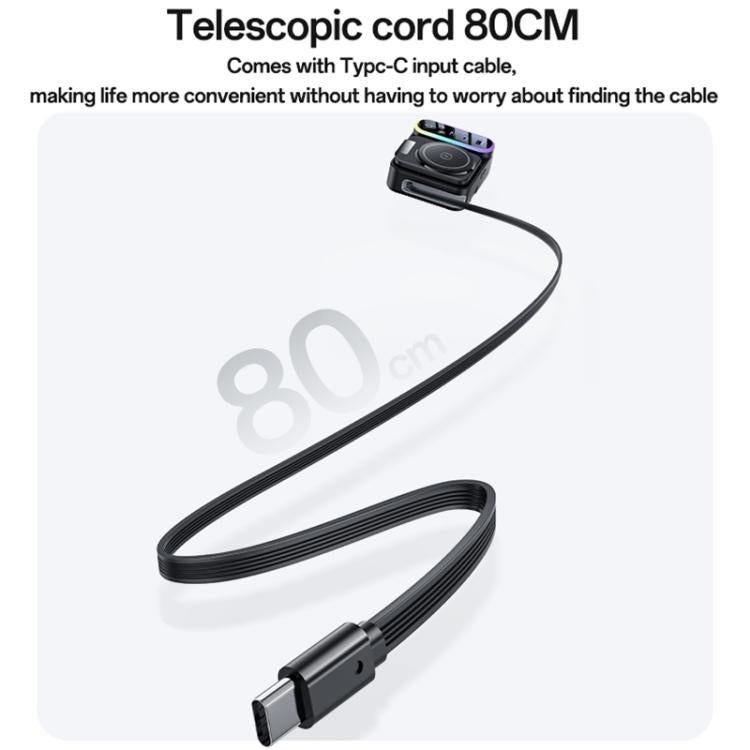 Yesido DS38 Station de charge magnétique sans fil 8-en-1 65W avec câble télescopique, DS38
