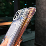 Coque de téléphone magnétique en acrylique Crystal Shimmer, pour iPhone 17 Pro Max, pour iPhone 17 Pro