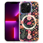 Étui de téléphone magnétique IMD Blue Light Jungle Series, pour iPhone 13 Pro Max, pour iPhone 13 Pro