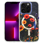 Étui de téléphone magnétique IMD Blue Light Jungle Series, pour iPhone 13 Pro Max, pour iPhone 13 Pro