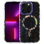 Étui de téléphone magnétique IMD Blue Light Jungle Series, pour iPhone 13 Pro Max, pour iPhone 13 Pro