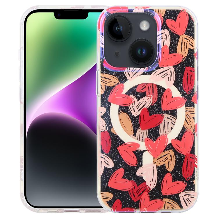 Étui de téléphone magnétique IMD Blue Light Jungle Series, Pour iPhone 16, Pour iPhone 15 Pro Max, Pour iPhone 15 Pro, Pour iPhone 15 Plus / 14 Plus, Pour iPhone 15, Pour iPhone 14 / 13, Pour iPhone 14 Pro, Pour iPhone 14 Pro Max