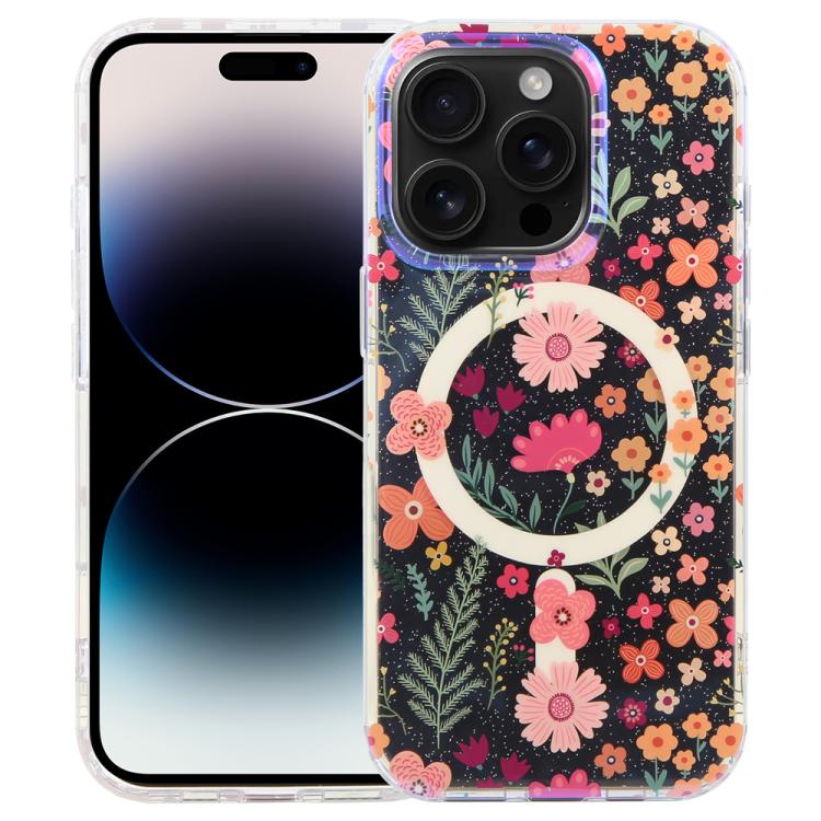 Étui de téléphone magnétique IMD Blue Light Jungle Series, Pour iPhone 16, Pour iPhone 15 Pro Max, Pour iPhone 15 Pro, Pour iPhone 15 Plus / 14 Plus, Pour iPhone 15, Pour iPhone 14 / 13, Pour iPhone 14 Pro, Pour iPhone 14 Pro Max
