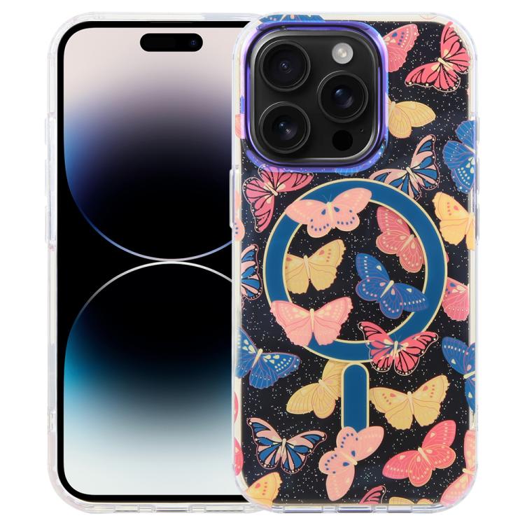 Étui de téléphone magnétique IMD Blue Light Jungle Series, Pour iPhone 16, Pour iPhone 15 Pro Max, Pour iPhone 15 Pro, Pour iPhone 15 Plus / 14 Plus, Pour iPhone 15, Pour iPhone 14 / 13, Pour iPhone 14 Pro, Pour iPhone 14 Pro Max