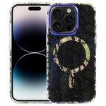 Étui de téléphone magnétique IMD Blue Light Jungle Series, Pour iPhone 16, Pour iPhone 15 Pro Max, Pour iPhone 15 Pro, Pour iPhone 15 Plus / 14 Plus, Pour iPhone 15, Pour iPhone 14 / 13, Pour iPhone 14 Pro, Pour iPhone 14 Pro Max