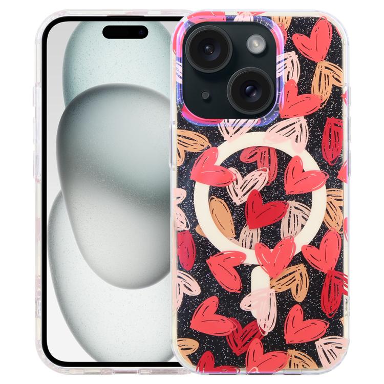 Étui de téléphone magnétique IMD Blue Light Jungle Series, Pour iPhone 16, Pour iPhone 15 Pro Max, Pour iPhone 15 Pro, Pour iPhone 15 Plus / 14 Plus, Pour iPhone 15, Pour iPhone 14 / 13, Pour iPhone 14 Pro, Pour iPhone 14 Pro Max