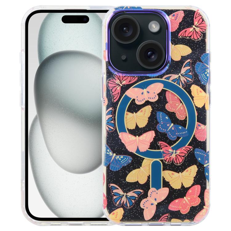 Étui de téléphone magnétique IMD Blue Light Jungle Series, Pour iPhone 16, Pour iPhone 15 Pro Max, Pour iPhone 15 Pro, Pour iPhone 15 Plus / 14 Plus, Pour iPhone 15, Pour iPhone 14 / 13, Pour iPhone 14 Pro, Pour iPhone 14 Pro Max