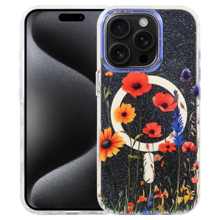 Étui de téléphone magnétique IMD Blue Light Jungle Series, Pour iPhone 16, Pour iPhone 15 Pro Max, Pour iPhone 15 Pro, Pour iPhone 15 Plus / 14 Plus, Pour iPhone 15, Pour iPhone 14 / 13, Pour iPhone 14 Pro, Pour iPhone 14 Pro Max