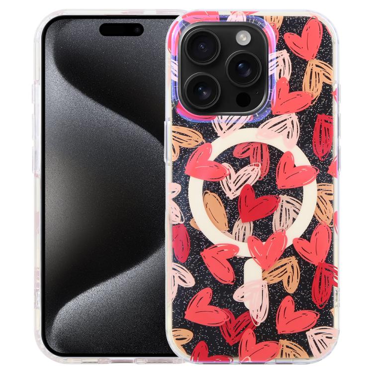 Étui de téléphone magnétique IMD Blue Light Jungle Series, Pour iPhone 16, Pour iPhone 15 Pro Max, Pour iPhone 15 Pro, Pour iPhone 15 Plus / 14 Plus, Pour iPhone 15, Pour iPhone 14 / 13, Pour iPhone 14 Pro, Pour iPhone 14 Pro Max