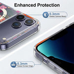 Étui de téléphone magnétique IMD Blue Light Jungle Series, Pour iPhone 16, Pour iPhone 15 Pro Max, Pour iPhone 15 Pro, Pour iPhone 15 Plus / 14 Plus, Pour iPhone 15, Pour iPhone 14 / 13, Pour iPhone 14 Pro, Pour iPhone 14 Pro Max