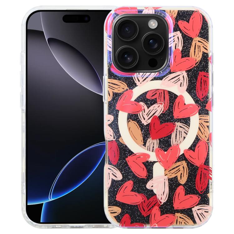 Coque de téléphone magnétique IMD Blue Light Jungle Series, Pour iPhone 17e / 16e, Pour iPhone 17 Pro Max, Pour iPhone 17 Pro, Pour iPhone 17, Pour iPhone Air, Pour iPhone 16 Pro Max, Pour iPhone 16 Pro, Pour iPhone 16 Plus
