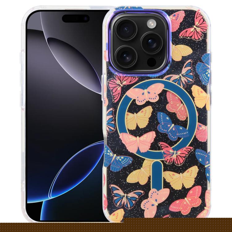 Coque de téléphone magnétique IMD Blue Light Jungle Series, Pour iPhone 17e / 16e, Pour iPhone 17 Pro Max, Pour iPhone 17 Pro, Pour iPhone 17, Pour iPhone Air, Pour iPhone 16 Pro Max, Pour iPhone 16 Pro, Pour iPhone 16 Plus