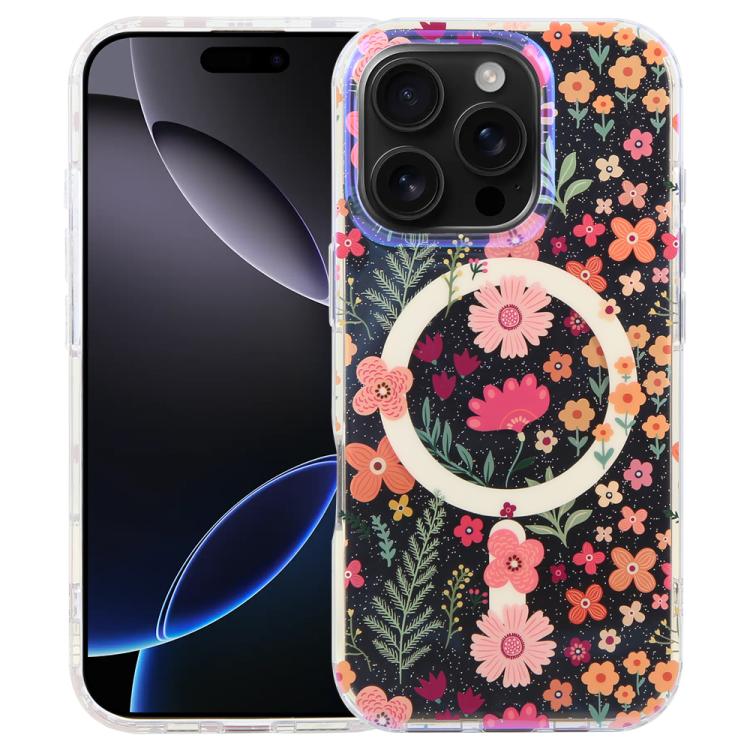 Coque de téléphone magnétique IMD Blue Light Jungle Series, Pour iPhone 17e / 16e, Pour iPhone 17 Pro Max, Pour iPhone 17 Pro, Pour iPhone 17, Pour iPhone Air, Pour iPhone 16 Pro Max, Pour iPhone 16 Pro, Pour iPhone 16 Plus
