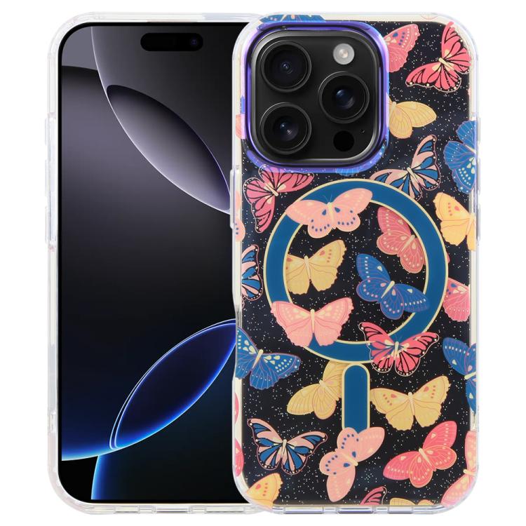 Coque de téléphone magnétique IMD Blue Light Jungle Series, Pour iPhone 17e / 16e, Pour iPhone 17 Pro Max, Pour iPhone 17 Pro, Pour iPhone 17, Pour iPhone Air, Pour iPhone 16 Pro Max, Pour iPhone 16 Pro, Pour iPhone 16 Plus