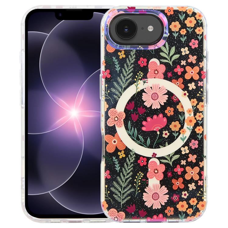 Coque de téléphone magnétique IMD Blue Light Jungle Series, Pour iPhone 17e / 16e, Pour iPhone 17 Pro Max, Pour iPhone 17 Pro, Pour iPhone 17, Pour iPhone Air, Pour iPhone 16 Pro Max, Pour iPhone 16 Pro, Pour iPhone 16 Plus