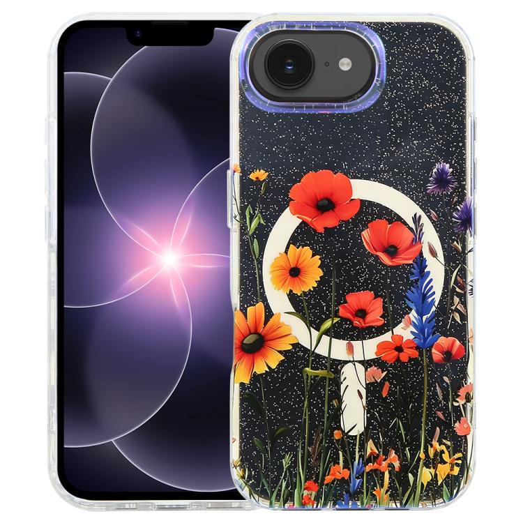 Coque de téléphone magnétique IMD Blue Light Jungle Series, Pour iPhone 17e / 16e, Pour iPhone 17 Pro Max, Pour iPhone 17 Pro, Pour iPhone 17, Pour iPhone Air, Pour iPhone 16 Pro Max, Pour iPhone 16 Pro, Pour iPhone 16 Plus