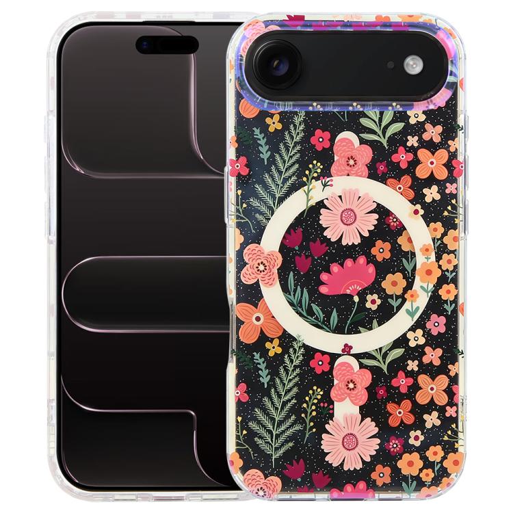 Coque de téléphone magnétique IMD Blue Light Jungle Series, Pour iPhone 17e / 16e, Pour iPhone 17 Pro Max, Pour iPhone 17 Pro, Pour iPhone 17, Pour iPhone Air, Pour iPhone 16 Pro Max, Pour iPhone 16 Pro, Pour iPhone 16 Plus